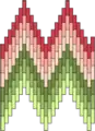 Flame stitch motif