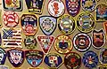 Fire department badges display