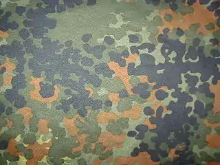 Modern German Flecktarn 1990, developed from a 1938 pattern, is a non-digital pattern which works at different distances.