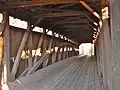 Fleisher Covered Bridge, interior