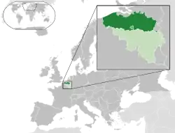 Location of Flemish Community