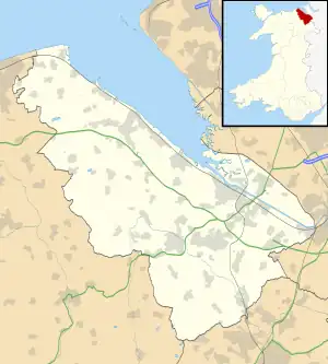 Broughton is located in Flintshire