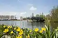 The world's first cable car station located above the water at Floriade 2022