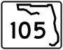 State Road 105 marker