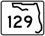 State Road 129 marker