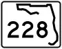 State Road 228 marker