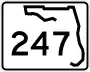 State Road 247 marker