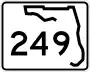 State Road 249 and County Road 249 marker