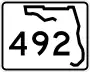 State Road 492 marker