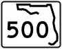 State Road 500 marker