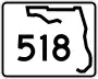 State Road 518 marker