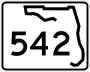 State Road 542 marker