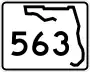 State Road 563 marker