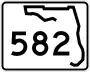 State Road 582 marker