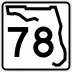 State Road 78 marker