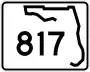 State Road 817 marker