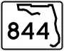 State Road 844 marker