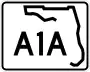 State Road A1A marker