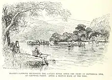 General Floyd's troops retreat across the river