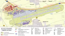 Airport and exhibition centre to Airport loop line, Airport curve and S-Bahn line