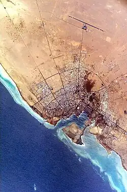 NASA photograph of Yanbu