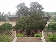 A timber hall built in 857 during the Tang dynasty, located at the Buddhist Foguang Temple in Mount Wutai, Shanxi