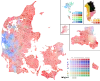 Largest party within each polling area.