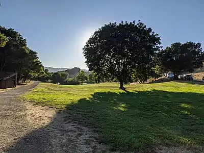 The view from the main entrance