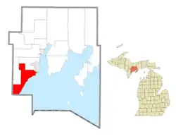 Location within Delta County