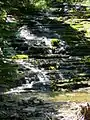 Stepped cascade along the "La Chute" hiking trail