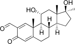 Skeletal formula of formebolone