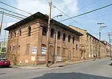 Former Garrison Foundry-Mackintosh Hemphill Company Offices, built in 1895 and 1902, at 901-911 Bingham Street.