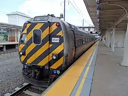 Amtrak 9645 at Lancaster station in August 2017