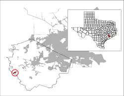 Location of Kendleton, Texas