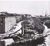 View of Fort Morgan in 1864, after its recapture.