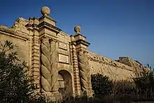 Main Gate and remains of Governor's House