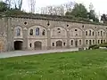 Front façade of the barracks