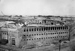 23 August 1864 - damage to the citadel.