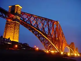 Image 6The Forth Railway Bridge is a cantilever bridge over the Firth of Forth in the east of Scotland. It was opened in 1890, and is designated as a Category A listed building. (from Culture of the United Kingdom)