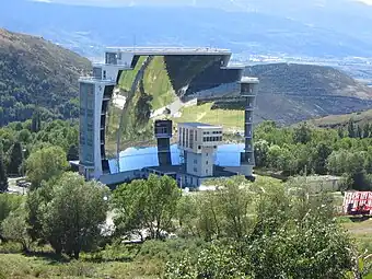 The solar furnace at Odeillo in the French Pyrenees-Orientales can reach temperatures up to 3,500°C.