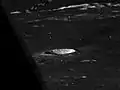 Oblique view of Fra Mauro T, from Lunar Orbiter 3