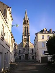 The church in Caumont-sur-Aure