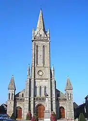 The church in Le Teilleul