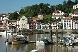 Ciboure, seen from the harbour of Saint-Jean-de-Luz