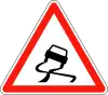 Slippery road