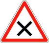 Crossroads with right of way from the right