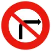 No right turn