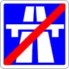 End of motorway