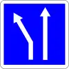 Slip road to left