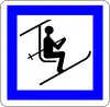 Chairlift or gondola lift